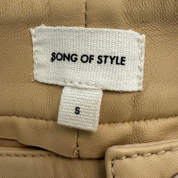 Song of Style Seana Leather Pant Khaki - Picture 9 of 10